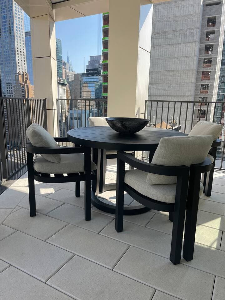 Private balcony off of living room, facing directly into Central Park and Columbus Circle.