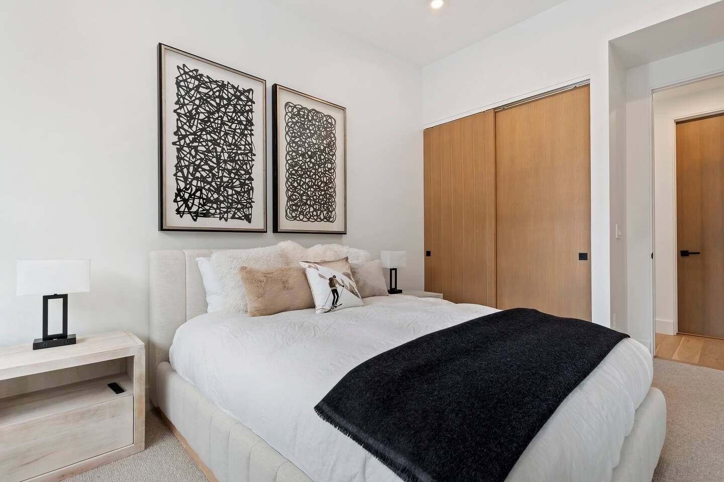 Bedroom located on 3rd Floor, bathroom located right outside bedroom.